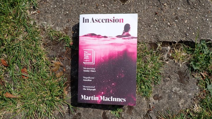 Photo of the cover of the novel In Ascension by Martin MacInnes.